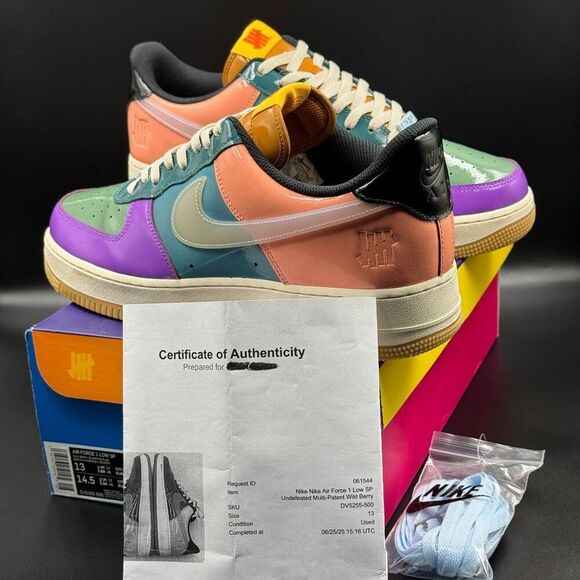Nike Undefeated x Air Force 1 Low 'Total Orange' - Picture 1 of 12